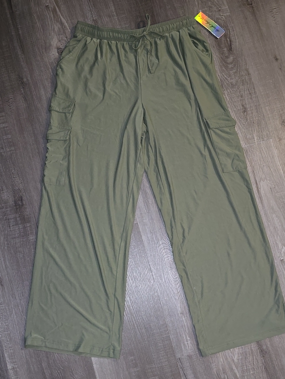 Olive Green Cargo Lounge Pants